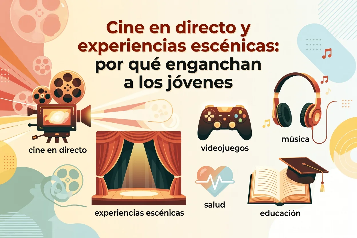 Cine en directo y experiencias escénicas: por qué enganchan a los jóvenes